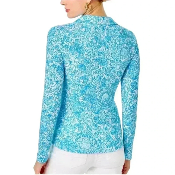 Lilly Pulitzer Reema Long Sleeve Top in Resort White Took Me By Sunrise Size XXS - Picture 3 of 6